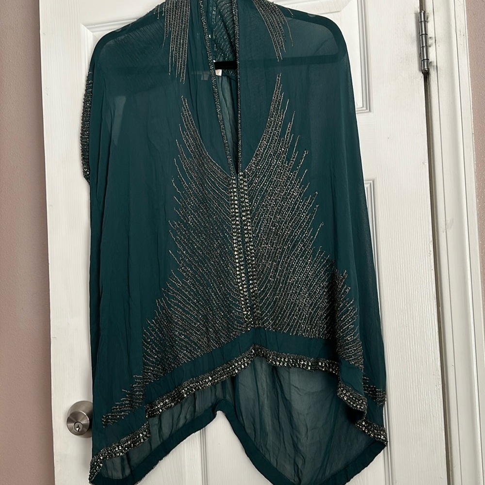 Stunning beaded top by GOLD HAWK size XS